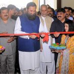 Governor Punjab Engr. Muhammad Baligh Ur Rehman cutting the ribbon to inaugurate three days of ''Mango Festival 2023'' at DHA Arena Hall