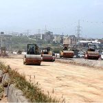 Heavy machinery being used at construction work of Expressway during development work in Federal Capital