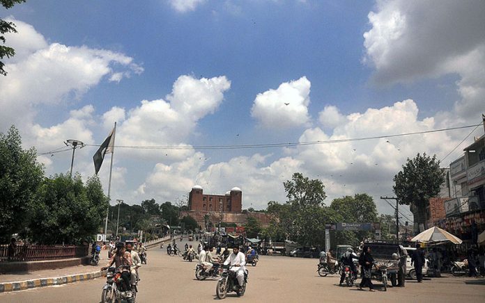 An eye-catching view of clouds hovering over the sky