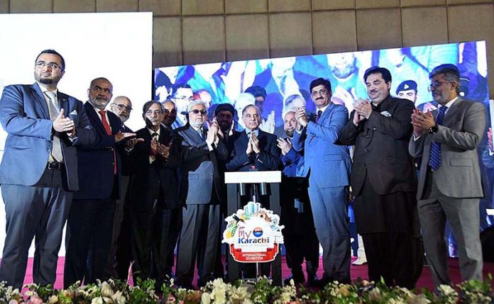 Prime Minister Muhammad Shehbaz Sharif launching the 19th edition of "My Karachi Expo