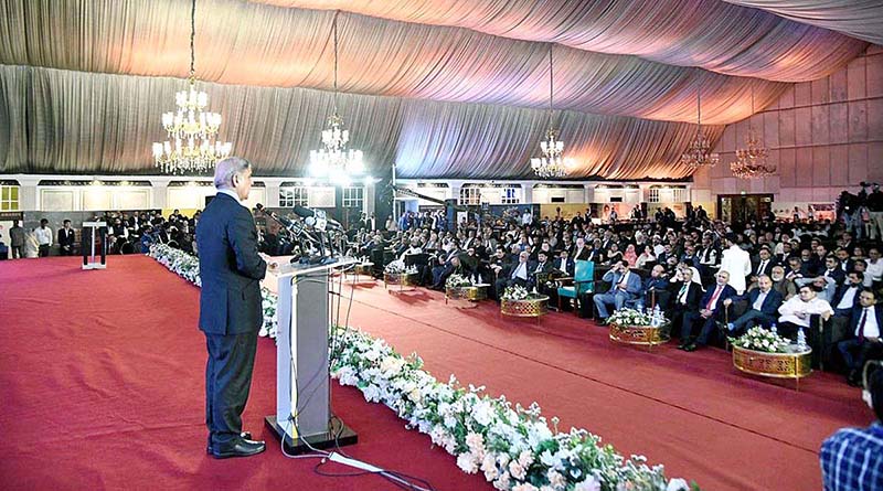 Prime Minister Muhammad Shehbaz Sharif addresses the Export Awards Ceremony