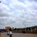 A beautiful view of clouds hovering over the sky