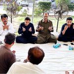 Mayor Karachi Barrister Murtaza Wahab condolences with Deputy Mayor Salman Abdullah Murad on the sad demise of his grandfather Haji Murad Ali.