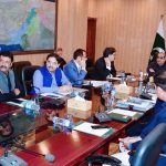 Federal Minister for Railways, Khawaja Saad Rafique chairing a meeting at Ministry of Railways