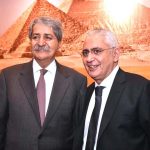 Syed Naveed Qamar, Federal Minister for Commerce, joins Ambassador Tarek Dahroug in celebrating Egypt's National Day