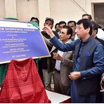 Federal Minister for IT & Telecom Syed Amin-ul-Haq and Former Minister and Convener MQM Pakistan Khalid Maqbool Siddiqui along with others inaugurating Free Digital IT Lab at Rashid Minhas Govt. Boys & Girls School Nazimabad at Rizvia Chowrangi