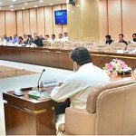 Chairman PAC Noor Alam Khan chairing the committee meeting at Parliament House