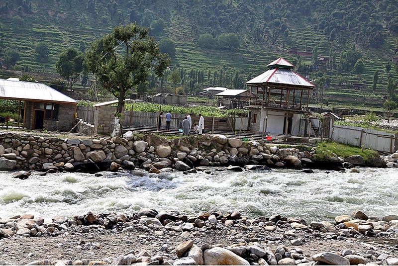 A beautiful view of Dir River at Kumrat Valley