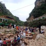 A large number of people enjoying picnic at Shahdara valley near outskirts of the Federal Capital