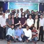 Baloch political leader Mir Chaakar Bhugti and President RIPJA (Professional) Sajjad Haider in a group with the participants of Annual Training Workshop for the members of Rawalpindi Islamabad Photojournalist Association (Professional) at PID media centre