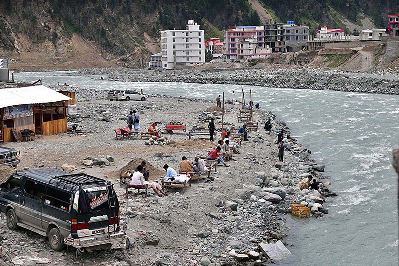 A beautiful view of Dir River at Kumrat Valley