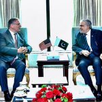 Ambassador of the United States of America to Pakistan, Donald Blome, call on Federal Minister for Finance and Revenue Senator Mohammad Ishaq Dar