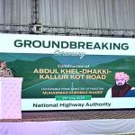 Prime Minister Muhammad Shehbaz Sharif addresses the ground breaking and inauguration ceremony of various infrastructure development projects