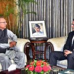 Attorney General for Pakistan, Mansoor Usman Awan called on President Dr. Arif Alvi at Aiwan-e-Sadr