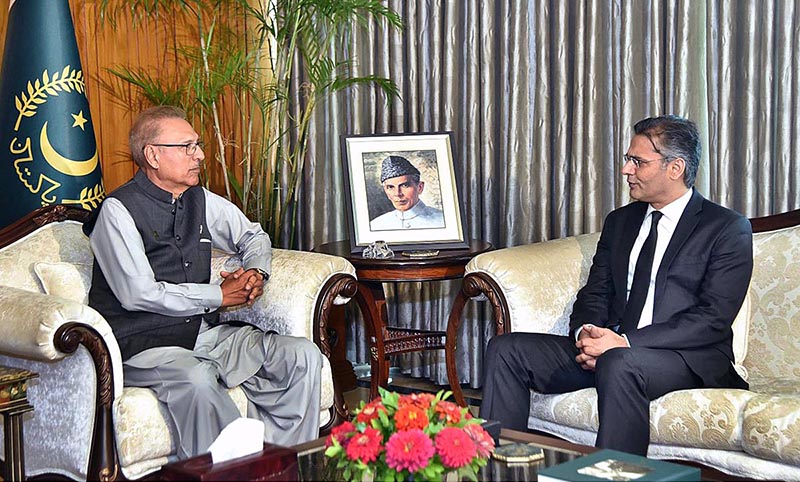 Attorney General for Pakistan, Mansoor Usman Awan called on President Dr. Arif Alvi at Aiwan-e-Sadr