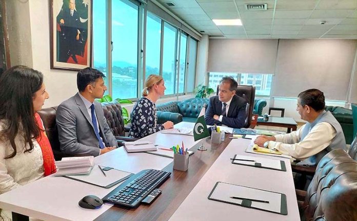 British Director Development Programme called on Federal Secretary Health Iftikhar Shallwani in his office British Director Development Programme called on Federal Secretary Health Iftikhar Shallwani in his office