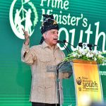 Prime Minister Muhammad Shehbaz Sharif addresses the ceremony of merit-based distribution of laptops among high-achieving students under the Prime Minister's Youth Laptop Scheme 2023