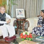 The outgoing High Commissioner of Maldives to Pakistan, Ms. Farzana Zahir called on President Dr. Arif Alvi at Aiwan-e-Sadr