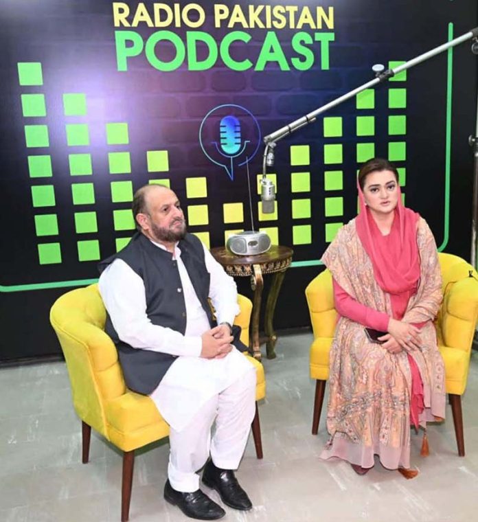 Ms. Marriyum Aurangzeb, Federal Minister for Information and Broadcasting at the inaugural ceremony of podcast studio established in the Radio Pakistan