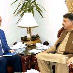 Country Representative of UNFPA, Dr. Luay Shabaneh called on Governor Balochistan Malik Abdul Kakar