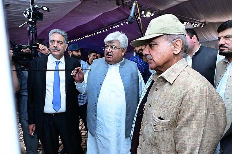 Prime Minister Muhammad Shehbaz Sharif receives briefing about various infrastructure development projects being launched in Dera Ismail Khan