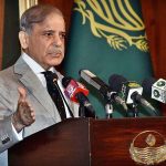 Prime Minister Muhammad Shehbaz Sharif addresses to the inaugural ceremony of various development projects