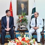 Prime Minister Muhammad Shehbaz Sharif and Vice-Premier of State Council of China, He Lifeng in tete-a-tete meeting at Prime Minister's House
