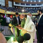 Prime Minister Muhammad Shehbaz Sharif inaugurates the Prime Minister's Youth Laptop Scheme 2023 under which 100,000 laptops are being provided this year to high-achieving students of public sector universities across Pakistan