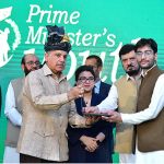 Prime Minister Muhammad Shehbaz Sharif distributes laptops on merit basis among high-achieving students under the Prime Minister's Youth Laptop Scheme 2023