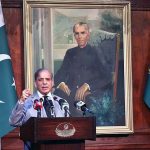 Prime Minister Muhammad Shehbaz Sharif addresses to the inaugural ceremony of various development projects