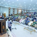 Prime Minister Muhammad Shehbaz Sharif addressing during the ceremony of the launching of Prime Minister's Initiative for Sports