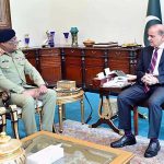 Chairman Joint Chiefs of Staff Committee General Sahir Shamshad Mirza calls on Prime Minister Muhammad Shehbaz Sharif