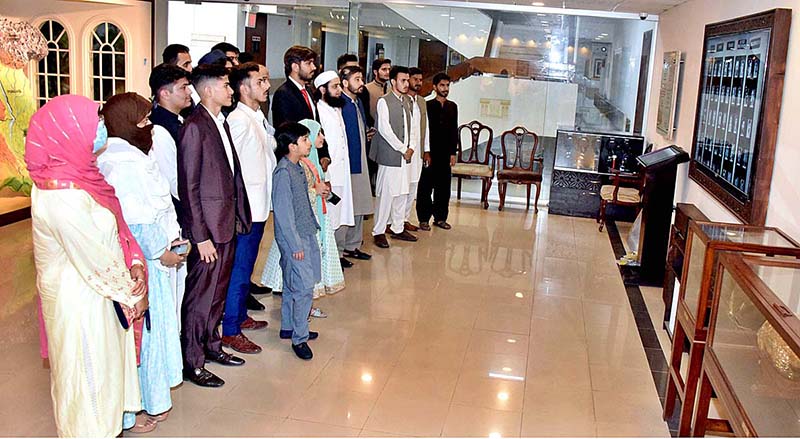A group photograph of the delegation of WEFIXERS organization in the Senate Hall at Parliament House