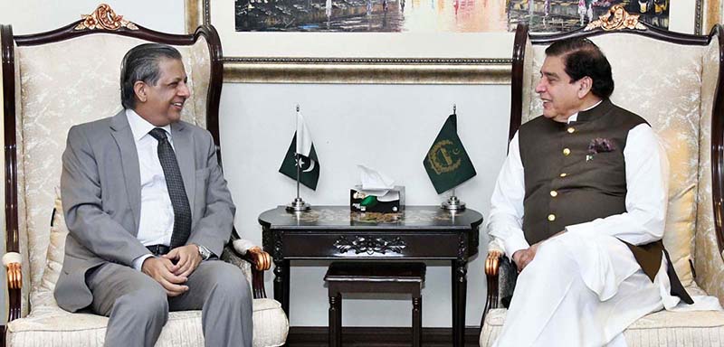 Federal Minister for Law & Justice Senator Azam Nazir Tarar called on Speaker National Assembly Raja Pervez Ashraf
