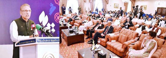 President Dr Arif Alvi addressing the concluding ceremony of the Global Rehabilitation Leadership Institute Course