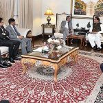 Speaker National Assembly Raja Pervez Ashraf in a meeting with Federal Minister for Law & Justice Senator Azam Nazir Tarar