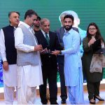 Prime Minister Muhammad Shehbaz Sharif distributes Laptop among the high-achievers of Gwadar University under the Prime Minister Youth Laptop Scheme 2023