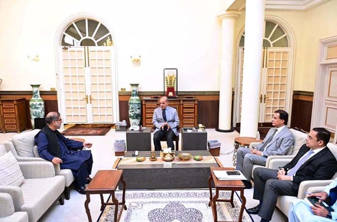 Member National Assembly & Chairman Balochistan National Party Sardar Akhtar Mengal call on Prime Minister Muhammad Shehbaz Sharif