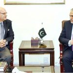 Mr. Sirajuddin Aziz, Banking Mohtasib/Ombudsman (Designate) called on Finance Minister Senator Mohammad Ishaq Dar at Finance Division