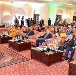 President Dr. Arif Alvi addressing the International Gandhara Symposium 2023