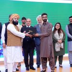 Prime Minister Muhammad Shehbaz Sharif distributes Laptop among the high-achievers of Gwadar University under the Prime Minister Youth Laptop Scheme 2023