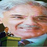 Prime Minister Muhammad Shehbaz Sharif addressing an event of Laptop And Loan Cheques Distribution under the PM's Youth Laptop Scheme 2023 at the Sindh Governor House