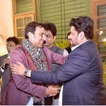 President Karachi Premier League Younas khan thanking Governor Sindh Kamran Khan Tessori for coming to the event