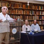 Former Chairman of the Federal Board of Revenue (FBR) Syed Shabbar Zaidi addressing a seminar titled ‘The State of Pakistan’s Economy: What Next’ organized by the Pakistan Institute of International Affairs (PIIA)