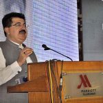 Chairman of the Senate of Pakistan, Muhammad Sadiq Sanjrani addressing during the launching ceremony of Pakistan Humanitarian Forum (PHF) Annual Report-2022