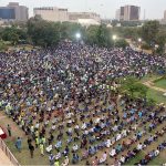 Aspiring candidates taking entry test for Information Technology (IT) courses at Governor House
