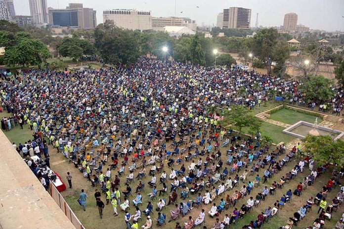 Aspiring candidates taking entry test for Information Technology (IT) courses at Governor House