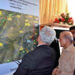 Prime Minister Muhammad Shehbaz Sharif being briefed about the dualization of Faisalabad M3 road via Satyana