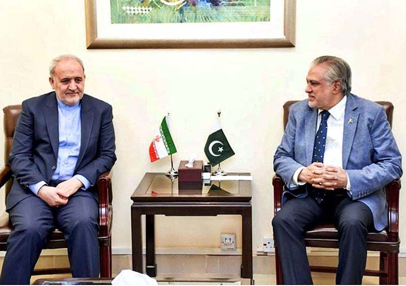 Ambassador of the Islamic Republic of Iran to Pakistan, H.E. Reza Amiri Moghaddam called on Finance Minister Senator Mohammad Ishaq Dar at Finance Division