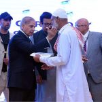 Prime Minister Muhammad Shehbaz Sharif distributes cheques among the fishermen of Gwadar.